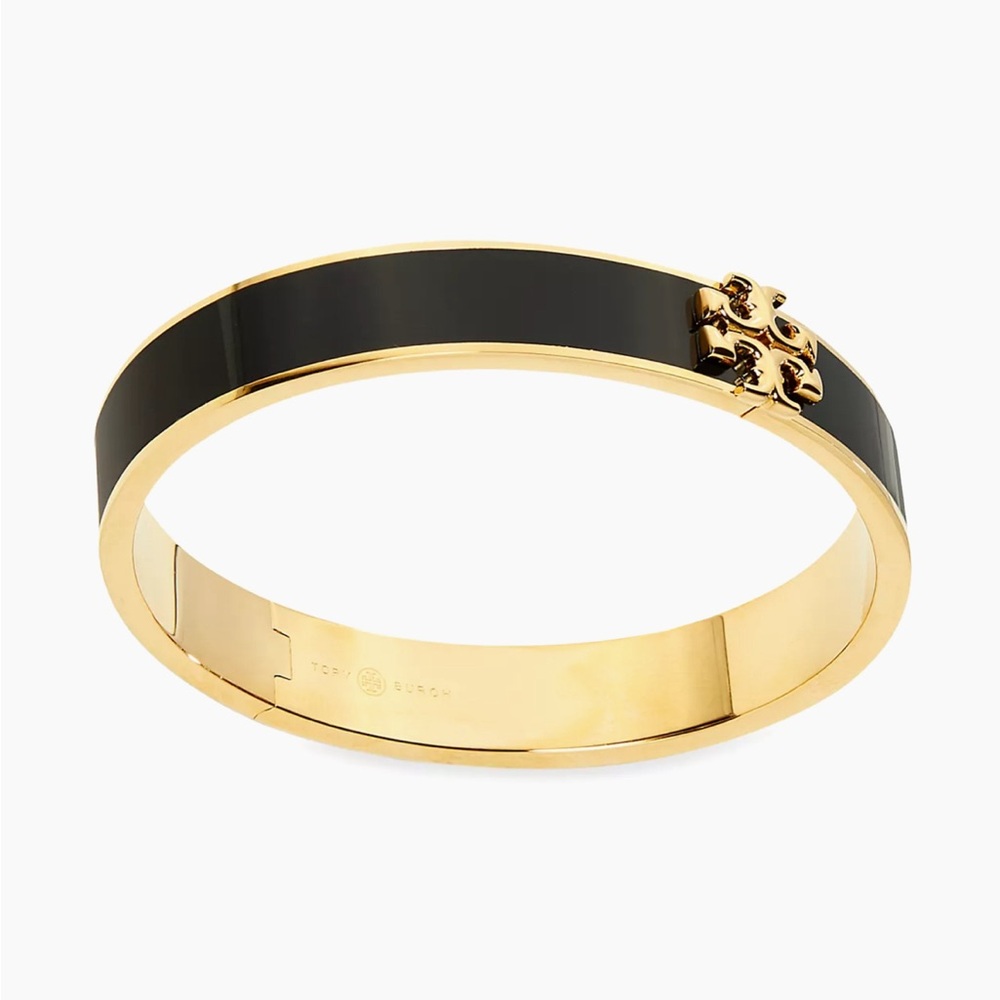 Tory Burch
Kira 18K-Gold-Plated & Enamel Medium Hinged Bangle - Picture 2 of 4